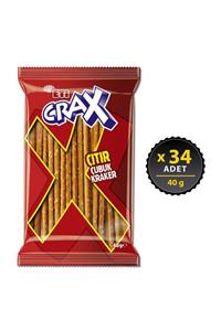 Eti Crax Sade Çubuk Kraker 40 g x 34 Adet