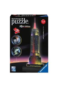 RAVENSBURGER Empire State Binası Gece 216 Parça 3d Puzzle 125661