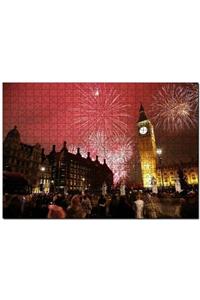 Cakapuzzle Londra Big Ben Yılbaşı Havai Fişekler 500 Parça Puzzle Yapboz Mdf (ahşap)