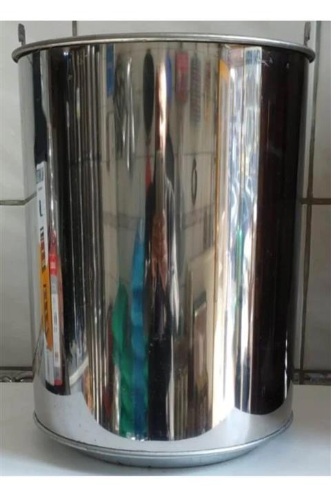 MUTLULAR Paslanmaz Çelik Alttan Delikli Soba Kovası Uyuyan Soba Kovası ( Simtaş Kova )