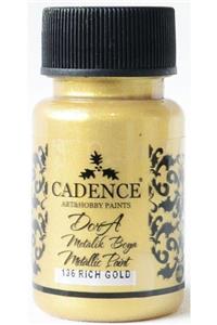 Cadence 136 Rich Gold Dora Metalik Boya 50ml(cc)