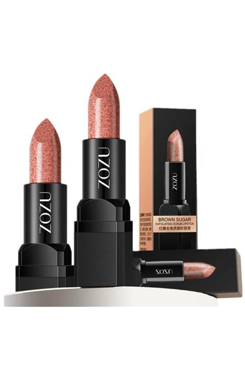 ZOZU ® Dudak Peeling Eksfoliye Lipstick Kahverengi Şeker Özlü 4,4 gr