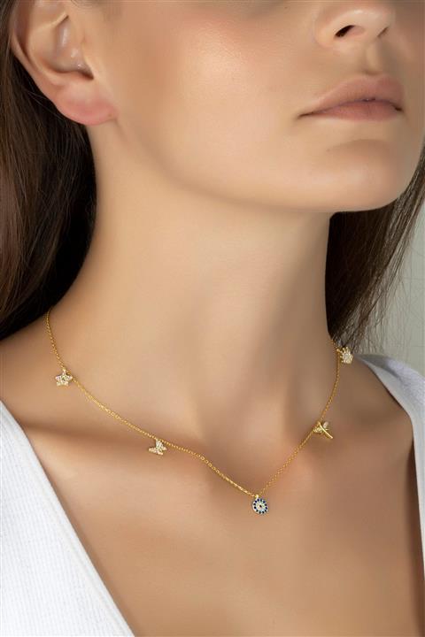 Else Silver 925 Ayar Gümüş Şans Kolyesi