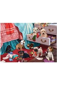 Ks Puzzle 20009 Ks, Puppies In The Bedroom, 500 Parça Puzzle