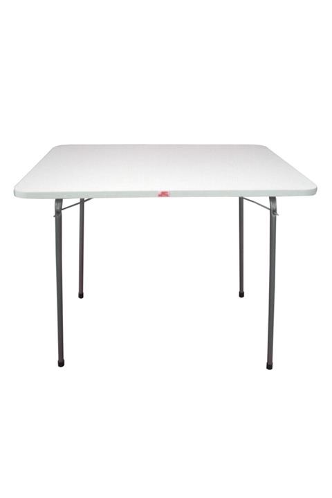 İBAY Katlanır Masa Bahçe Kamp Piknik Masası Beyaz 60x80