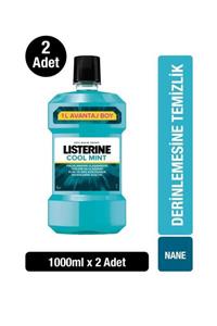 Listerine Cool Mint Ağız Bakım Suyu 1000 ml X 2