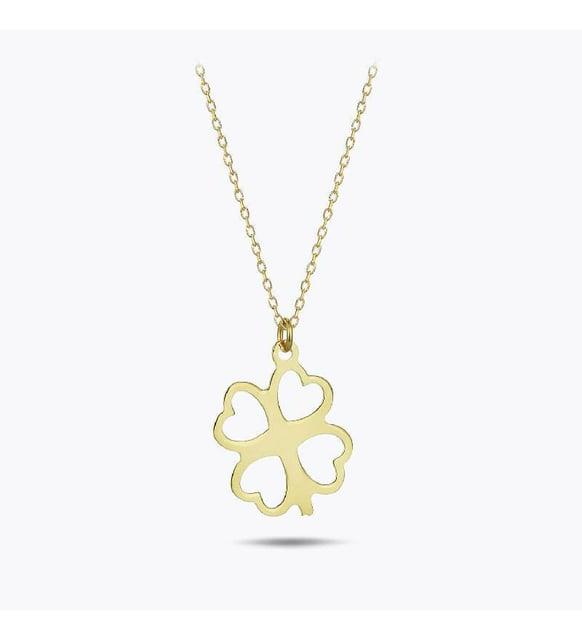 Altınbaş Altın Yonca Kolye