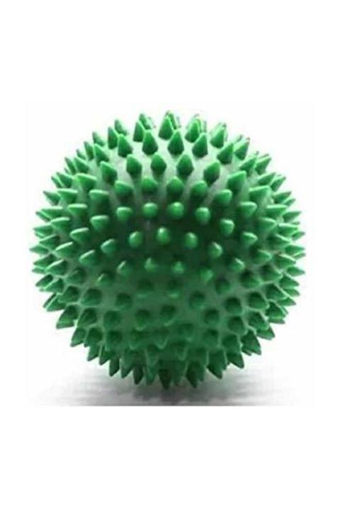 SRS CENTER Dikenli Ayak Sırt Masaj Topu Vücut El Duyu Egzersiz Masaj Topu Uyarıcı Masaj Topu - Yeşil 6 Cm
