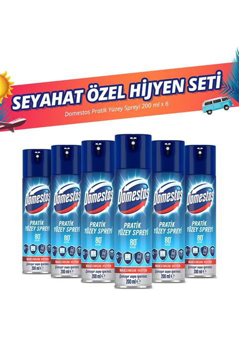 Domestos Pratik Yüzey Spreyi 200 Ml X 6