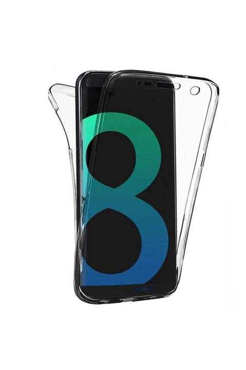 Samsung Galaxy S8 Uyumlu Kılıf 360 Derece Tam Koruma Şeffaf Yumuşak Silikon