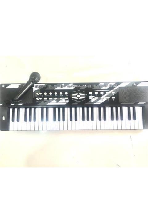 Asya Oyuncak 54 Tuşlu Mikrofonlu Org Çocuk Piyano Karaoke (Siyah)
