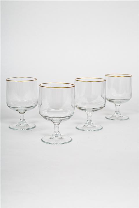 Rakle Magnolia Golden 4'lü Kup Bardak Seti 300 Cc