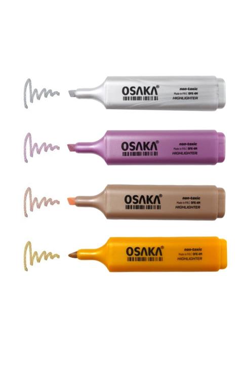 Osaka Metalik Fosforlu Kalem 4 Adet F.k