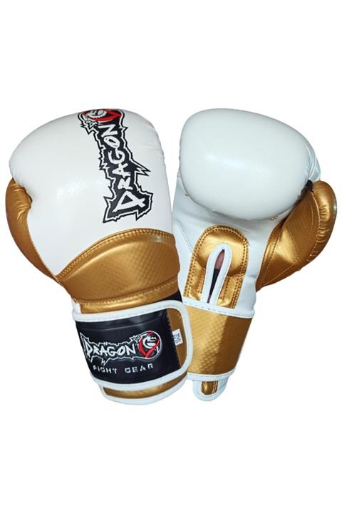 Dragon Carbon 5 Muay Thai Boks Ve Kick-boks Eldiveni Beyaz