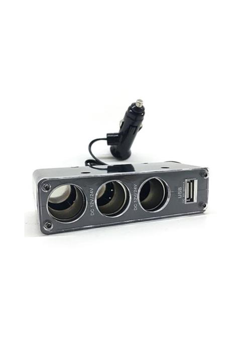 NKT GROUP Araba Araç Oto Çakmak Çoklayıcı Çoğaltıcı Soketi Usb Çakmaklık