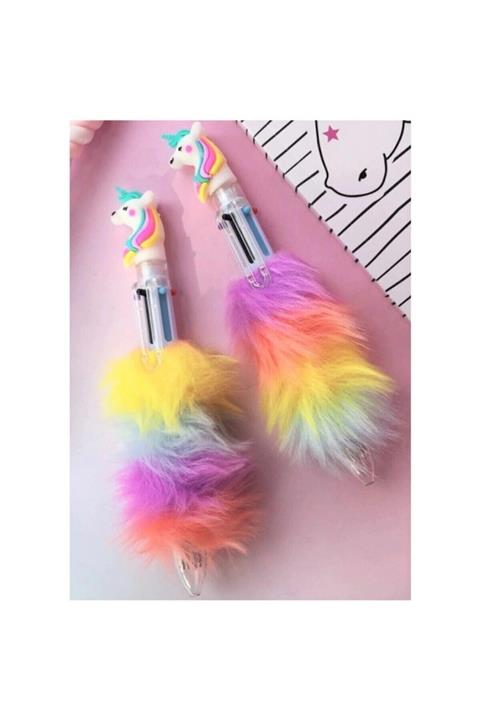 UNICORN Peluş Tükenmez Kalem 6 Renk
