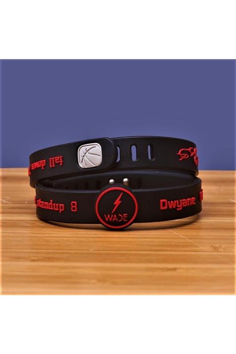 PurpleJam Dwayne Wade Siyah Ayarlanabilir Basketbol Nba Bileklik