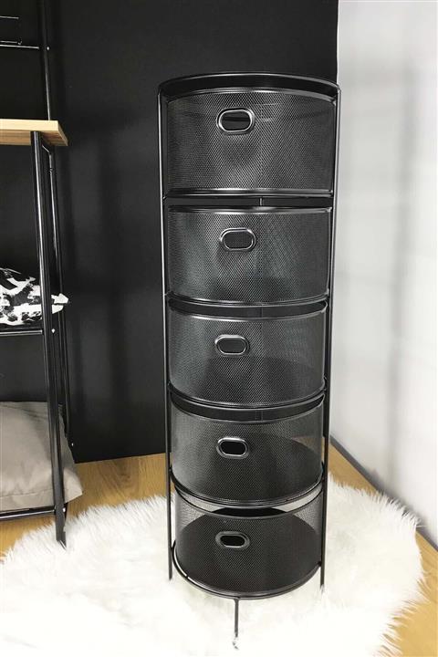 SepetçiBaba Siyah Metal Sebzelik 5 Katlı Imalattan Satış!!!!!!