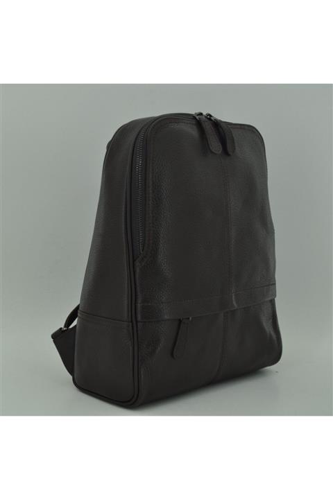 DesiBal Kadın Kahverengi Hakiki Deri Sırt Çantası