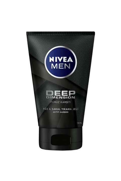 Nivea Men Deep Dimension Yüz Temizleme Jeli 100 Ml