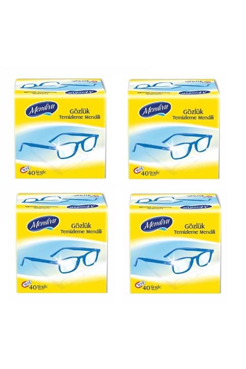 Mendiva Gözlük Temizleme Mendili 40'lı X 4 Adet