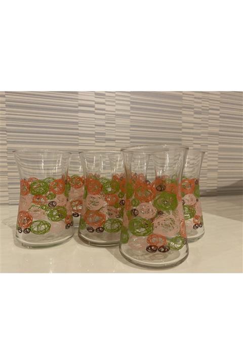 Paşabahçe Çay Bardağı Desenli 6lı