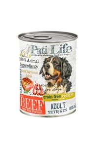 Pati Life 24'lü Patilife 415 Gr Yetişkin ( Sığır Etli ) Mama 24 Adet Yaş Konserve Köpek Maması