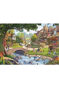 Ks Puzzle 1000 Parça Summer Village Stream Puzzle