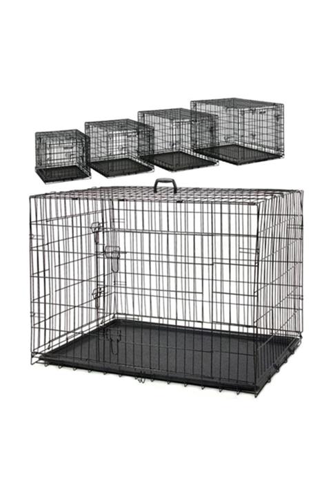EuroStar Katlanabilir Tepsili Kedi Köpek Kafesi 106.7x71x76 Cm