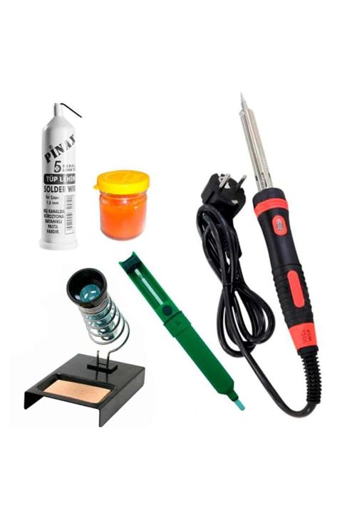 fitfiyat 80w Lehim Makinesi Kalem Havya Leyim Tel Pasta Pompa Stand Tam Set