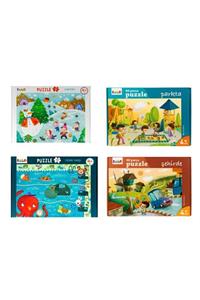 Eolo Yayıncılık 40 Parça Puzzle 4 Lü Set