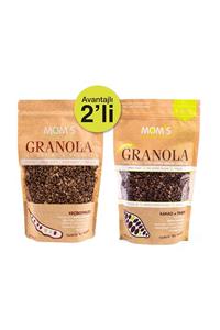 Mom's Natural Foods 2'Lİ GRANOLA - KEÇİBOYNUZU 360 gr - KAKAO FINDIK 360 gr