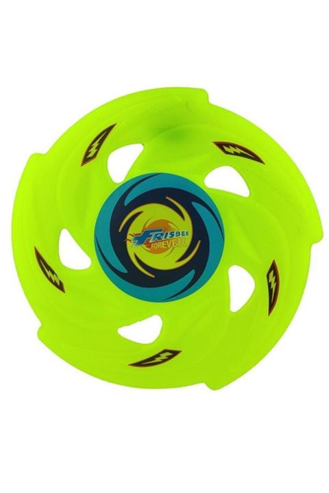 ZUBİZUBİ Frizbi Fırlatma Yeşil Diski Plaj Kumsal Oyuncağı 24 cm