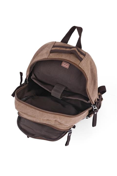 ÇÇS 51121 Kanvas Sırt Çantası Kahve Renk