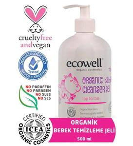 Ecowell Organıc Bebek Temizleme Jeli - 500 ml