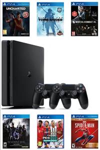 Sony Playstation 4 Slim 500 Gb +yenilenmiş + 2. Ps4 Kol + Güncel 6 Dijital Oyun Hediyeli