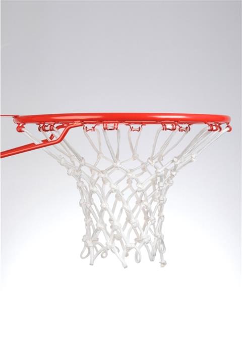 ÖZBEK Basketbol Filesi 6mm Poly. Mat Beyaz 2 Adet (basketbol Pota Ağı)