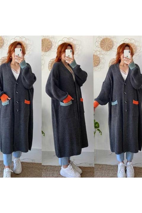 TRENDBUTİK Kalın Triko Hırka