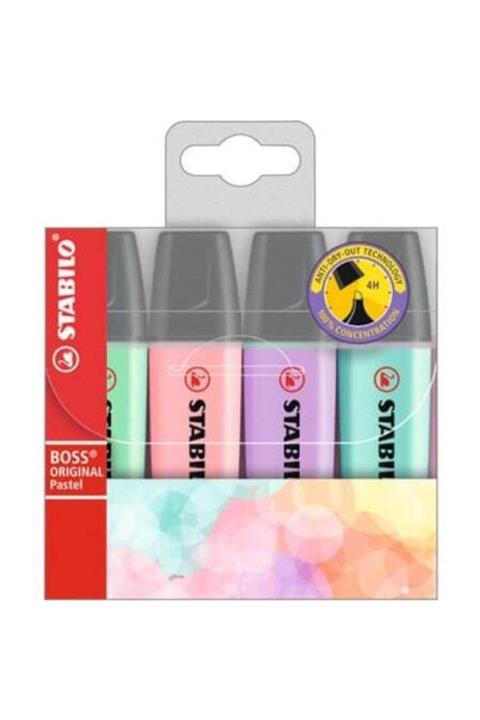 Stabilo Boss Original Pastel Renk Kalem 4'lü Paket Set