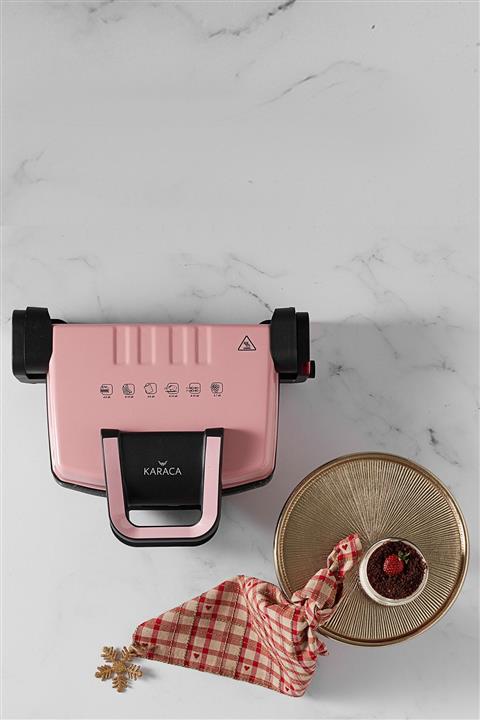 Karaca Future Granit Tost Makinesi Pembe 1800W