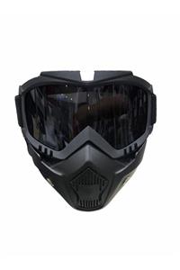 MOTOSPARTAN Motorsiklet Yüz Koruyucu Kask Maske Rüzgar Güneş Engelleyici Jet Kask Maskesi 710