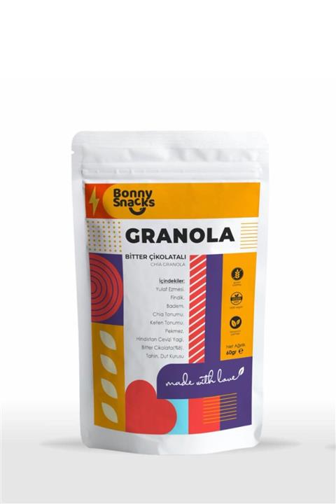 Bonny Snacks efsane LezzetGranola Aç Bitir 60gr