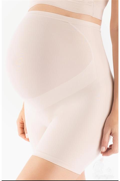 WorldOfOutdoor Kadın Ten Rengi Rahat Kumaş Spor Ve Günlük Kullanım 1/4 Diz Üstü Hamile Tayt