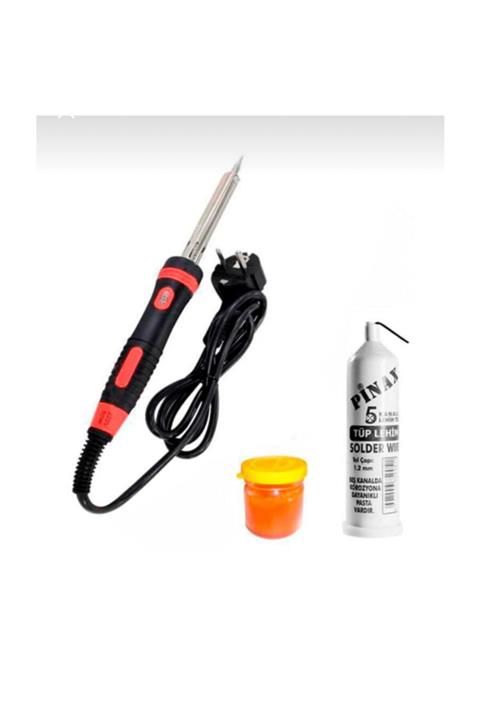 SNR 40w Profesyonel Lehim Makinesi Kalem Havya+ Leyim Teli+ Pasta