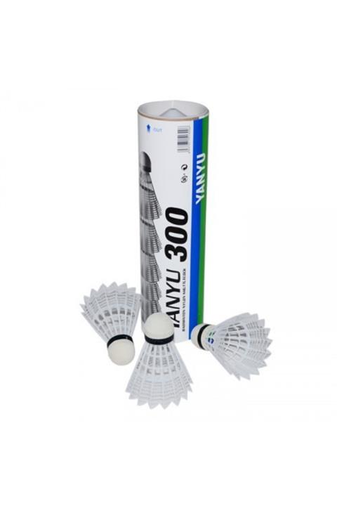 YANYU Bad-300 Badminton Topu Pvc 6'lı Amatör Kutulu Beyaz