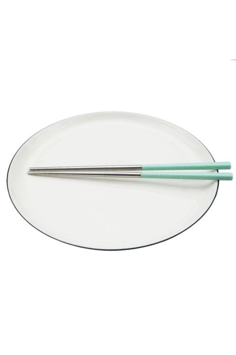 Kpop Dünyasi Renkli Metal Chopsticks - Yeşil