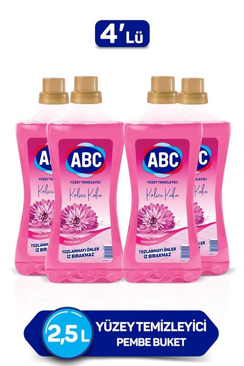 ABC Pembe Buket Yüzey Temizleyici 2500 ml X4