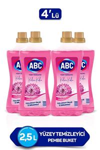 ABC Pembe Buket Yüzey Temizleyici 2500 ml X4