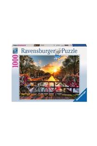 RAVENSBURGER 1000 Parçalı Puzzle Amsterdamda Bisiklet-196067