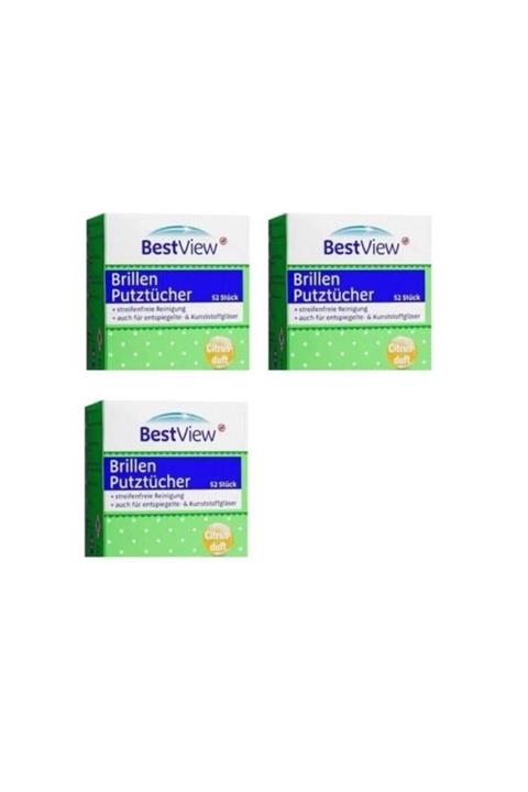 Bestview Best View Gözlük Telefon Ekran Temizleme Mendili 156 Adet Kutu